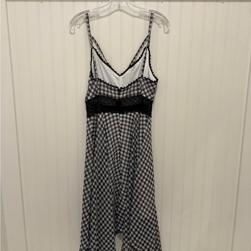 Nikibiki Black and White Lace Detail Dress M Y2K - Picture 8 of 8